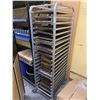 Image 1 : Aluminum Rolling Bakers Rack includes approx 30 pieces of trays/tins
