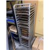 Image 2 : Aluminum Rolling Bakers Rack includes approx 30 pieces of trays/tins
