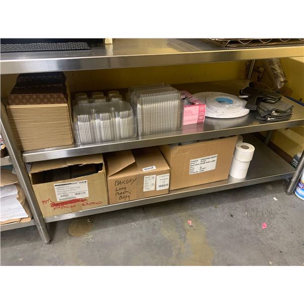 Lot of assorted consumables, paper & baker supply items as shown