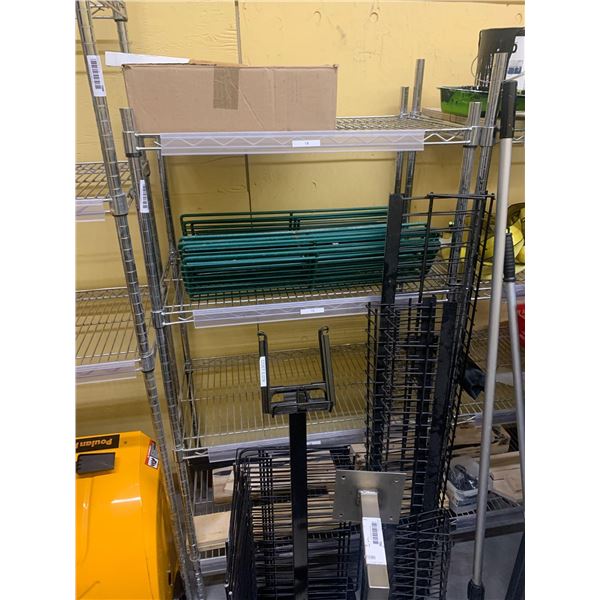 Wire Metro Rack 4 shelf stainless (contents not included)
