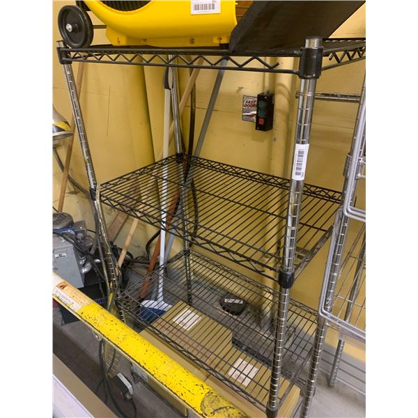 Wire Metro Rack 3 shelf stainless/black