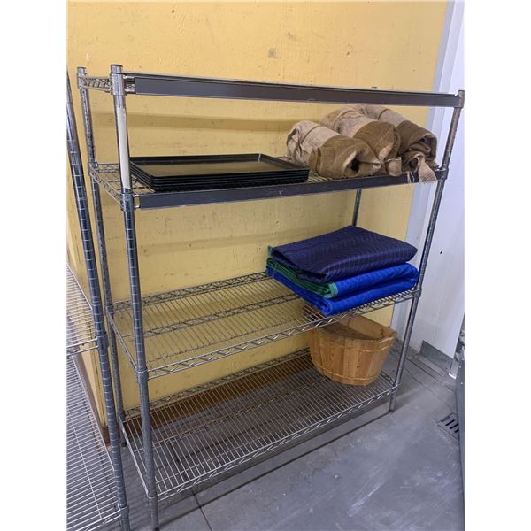 Wire metro rack 4 shelf stainless