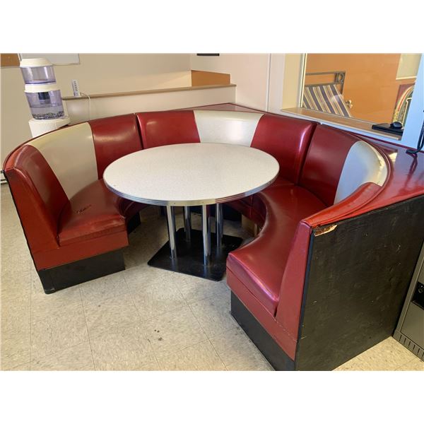 Vintage Booth Seating with table