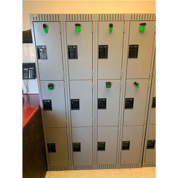Bank of 12 doors Staff Room Lockers
