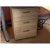 Image 2 : Light Maple L Shaped Office Desk with Pedestal