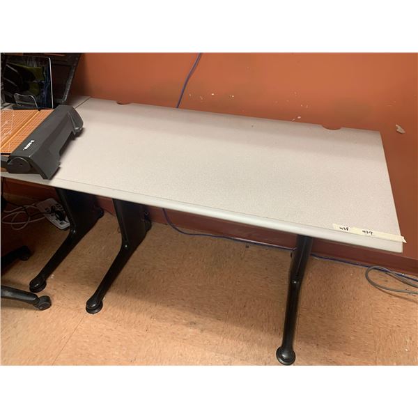 Grey Students desk approx 26 x 48 inch