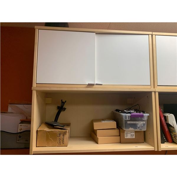 Ikea Maple 2 door wall cabinet/shelf approx 28 inch - buyer must remove