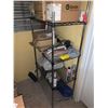 Image 1 : Wire metro rack 4 shelf stainless/black no contents