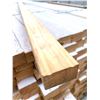 Image 1 : LOT OF ONE - Pine Finger Joint Double Groove Brick Moulding 1 x 2 x 16ft