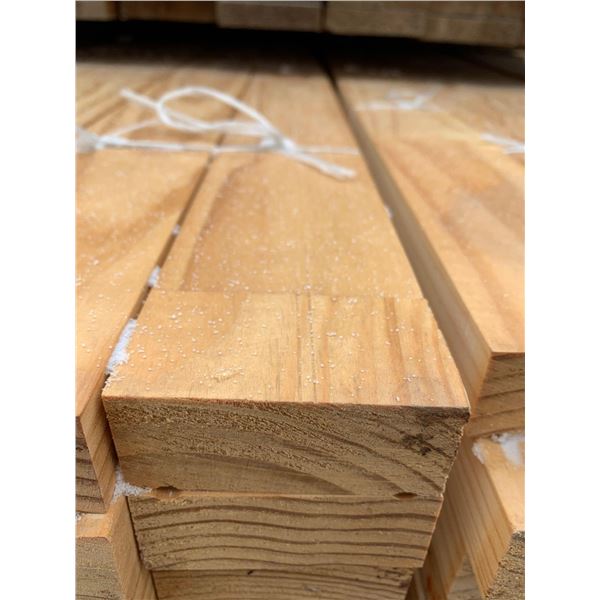 LOT OF ONE -  Pine Double Bead Finger Joint 3 1/8 x 16 Ft Brick Moulding