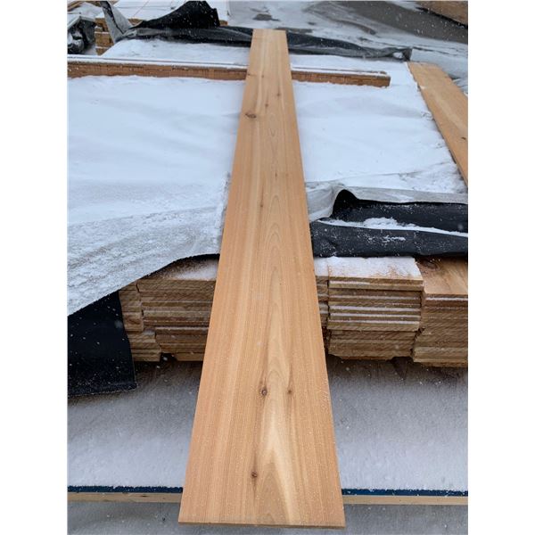LOT OF ONE - Western Red Cedar 3/8 x 6 x 6 FT S4S Clear Board