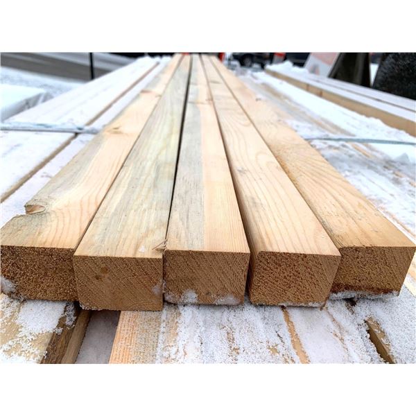LOT OF FIVE - SPF S4S Kiln Dried No.3 - 2 x 2 x 8 Ft Studs