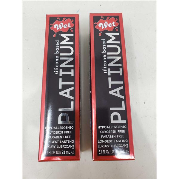 Wet Platinum Silicone Based Lubricant (2 x 93ml)