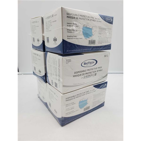 BioTech Disposable Face Masks (6 x 50)