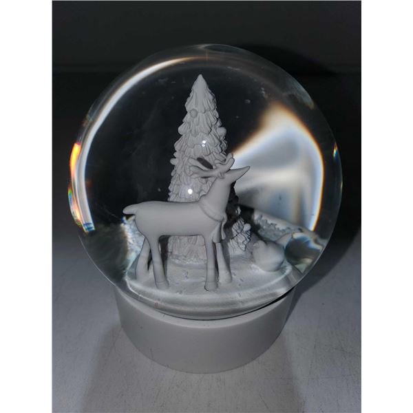 Reindeer and Tree Snow Globe