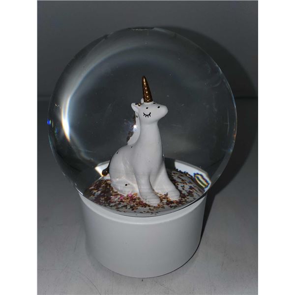 Unicorn Glitter Globe