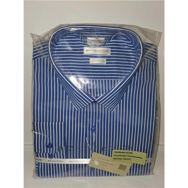 Biz Collection Dress Shirt (5XL)Stripped