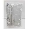 Image 1 : Twinkle Pattern Grey Stars Curtain Panels