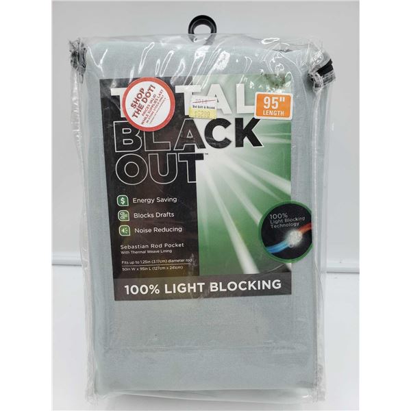 Total Blackout Curtain Panel (95in)