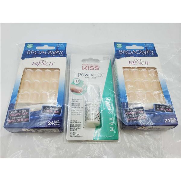 Broadway Fast French Press-on Nails and Glue