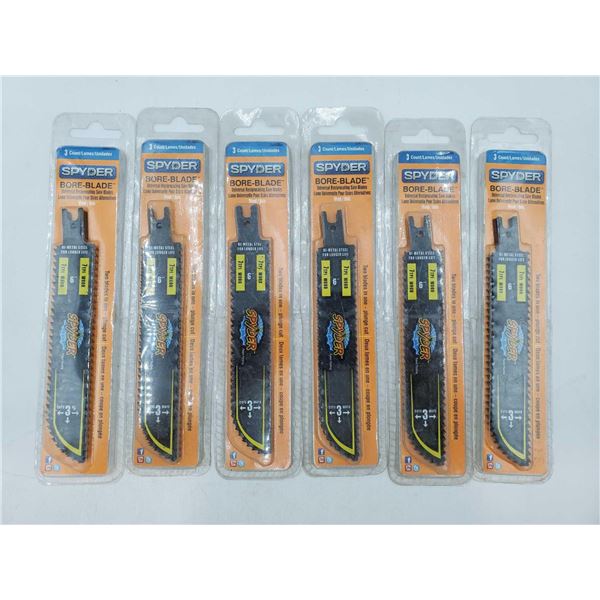 Spyder Bi-Metal Steel Wood Universal Reciprocating Saw Blades (6 x 3)