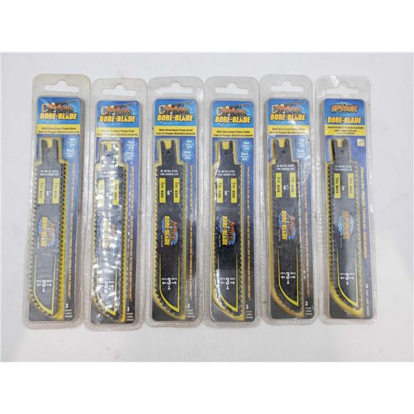 Spyder Bi-Metal Steel Wood Universal Reciprocating Saw Blades (6 x 3)