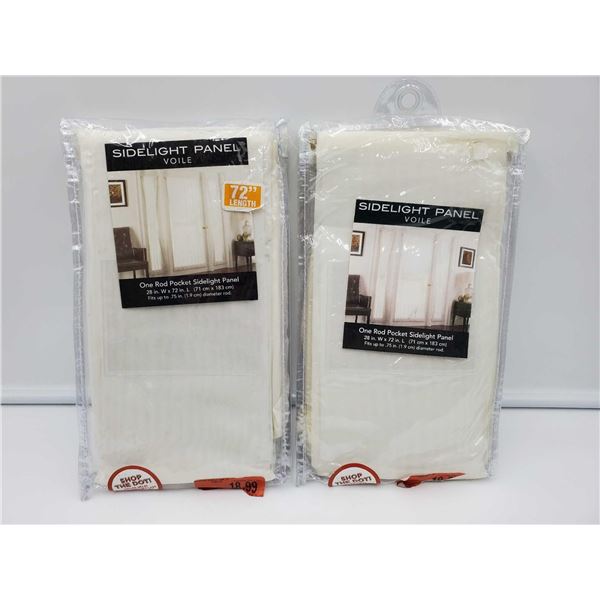 Sidelight Panel One Rod Pocket Sidelight Panel (2-28in x 72in)