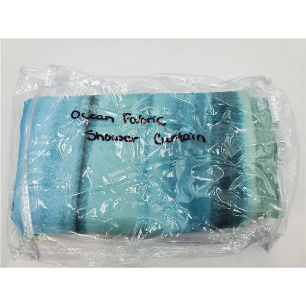 Fabric Shower Curtain-Ocean