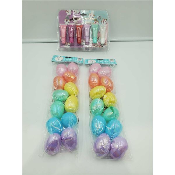 Lot of Easter Eggs and Lip Gloss Collection