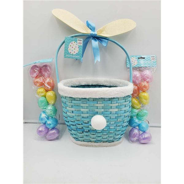 Easter Basket and Eggs