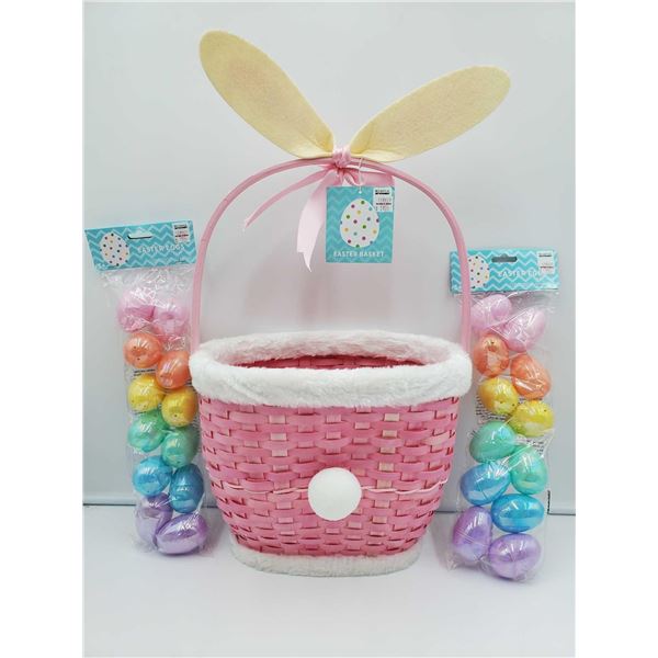 Easter Basket and Eggs
