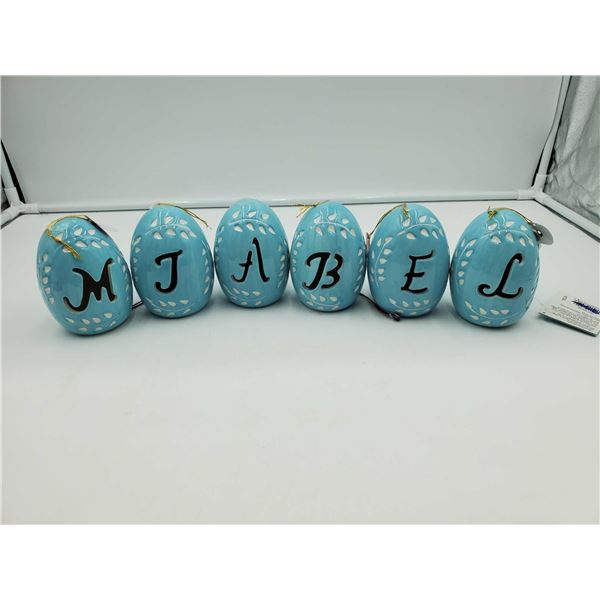 Monogram Easter Eggs