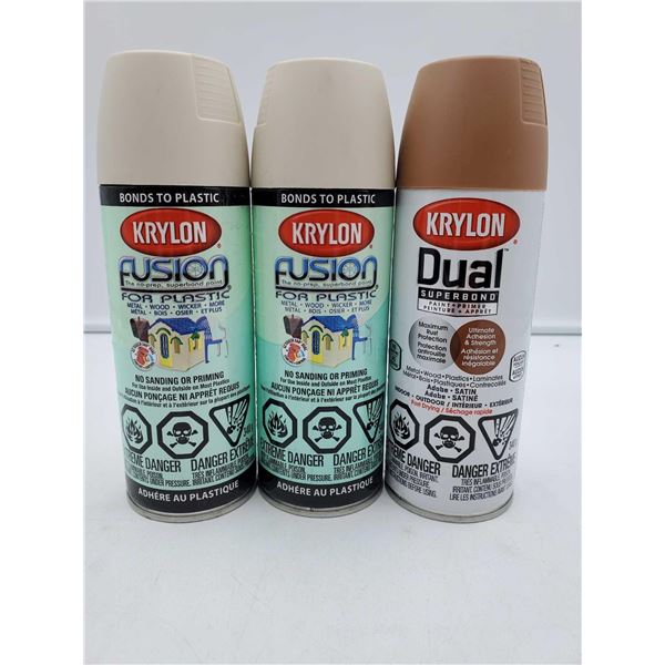 Lot of Krylon Spray Paint (3btls)
