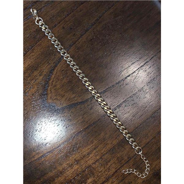 NEW 14K GP Heavy Link Unisex Bracelet