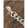 Image 2 : NEW 14K GP Heavy Link Unisex Bracelet