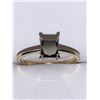 Image 2 : Ladies 10K Gold Square Cut 1.02 Carat Solitaire Black Diamond Ring appraisal $6,800.00