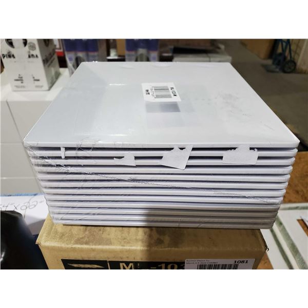 *NEW* G.E.T - 8" Square Plates - White 12 Pieces