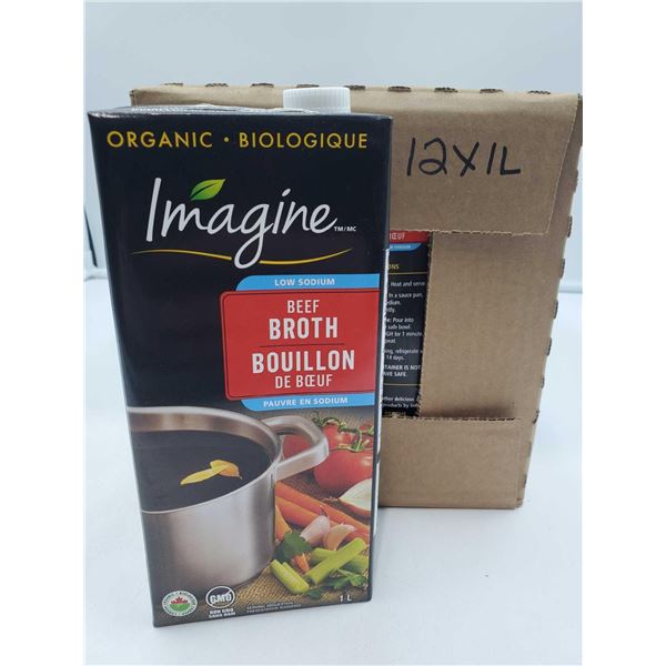 Imagine Organic, Low Sodium Beef Broth 12x1L