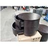 Image 2 : *NEW* Round Wooden 2 Drawer Side Table
