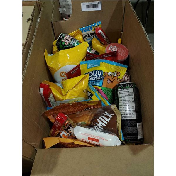 Box Lot Assorted Snacks & Drinks