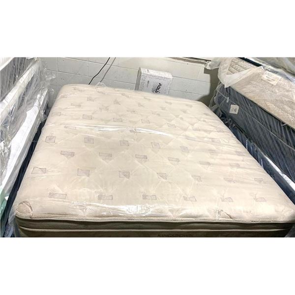 Floor Model Luxury Brand Name King Size Latex Mattress - 16 Inches High with Chiro Memory Phone Pill