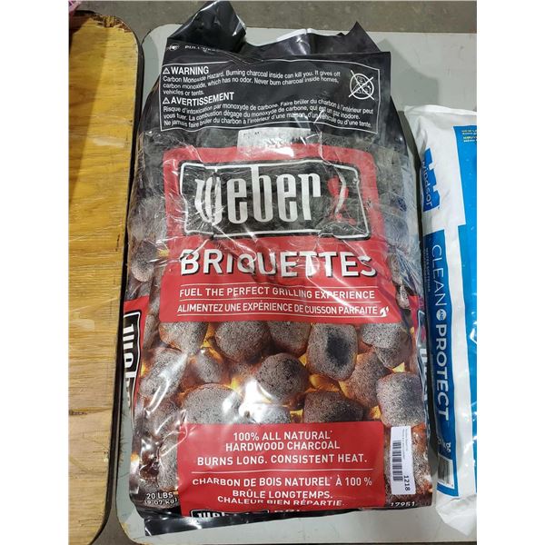 Weber Briquette Hardwood BBQ Charcoal 20Lbs