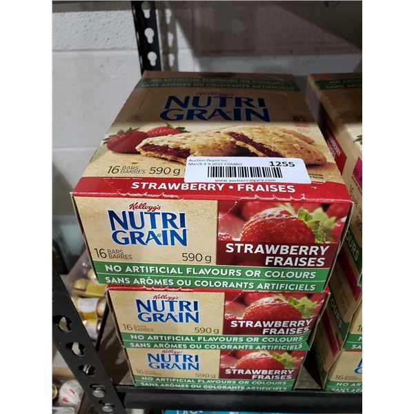 Nutri Grain Strawberry Breakfast Bars Lot of 3 Boxes - 16 Bars Per Box