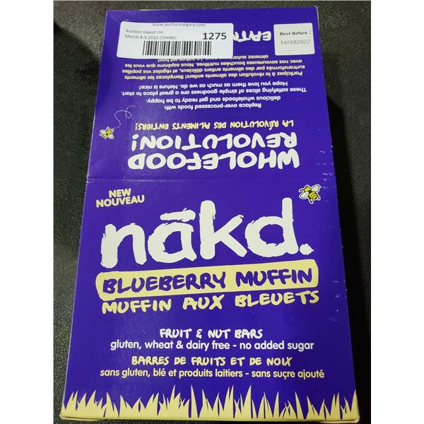 Nakd Blueberry Muffin Fruit & Nut Bars 18x35g