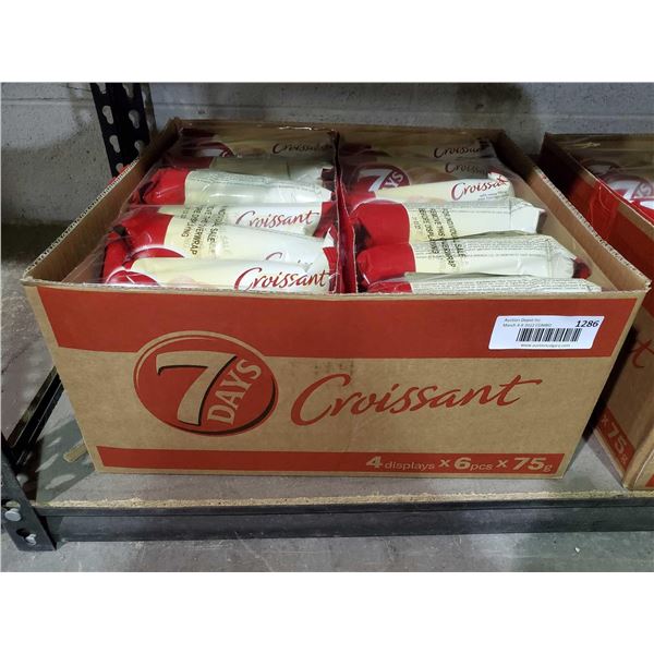 7 Days Individually Wrapped, Chocolate Filled Croissants Lot of 4 Boxes - 6x75g per box