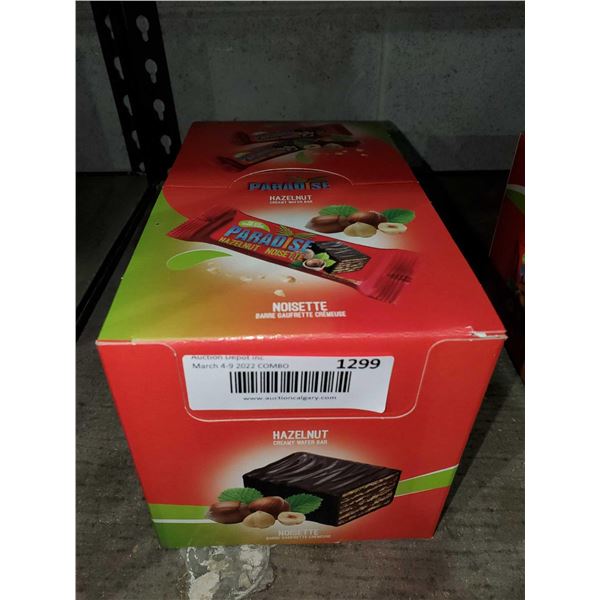 Paradise Hazelnut Chocolate Covered Wafer Bars 20x60g