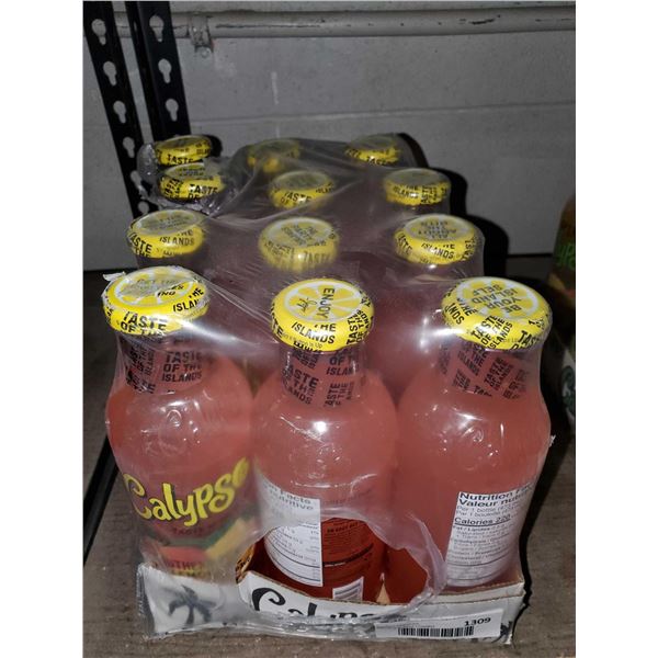 Calypso Southern Peach Lemonade Drink 12x16oz