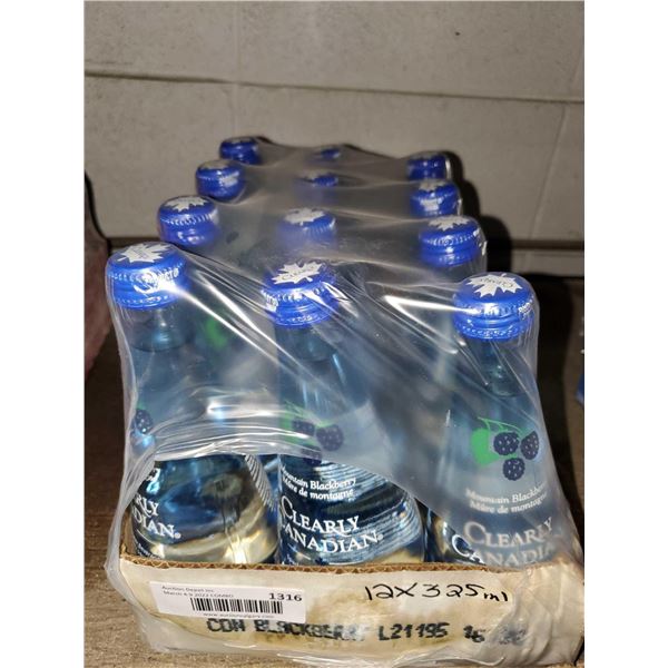 Clearly Canadian Blackberry Sparkling Water 12x325ml