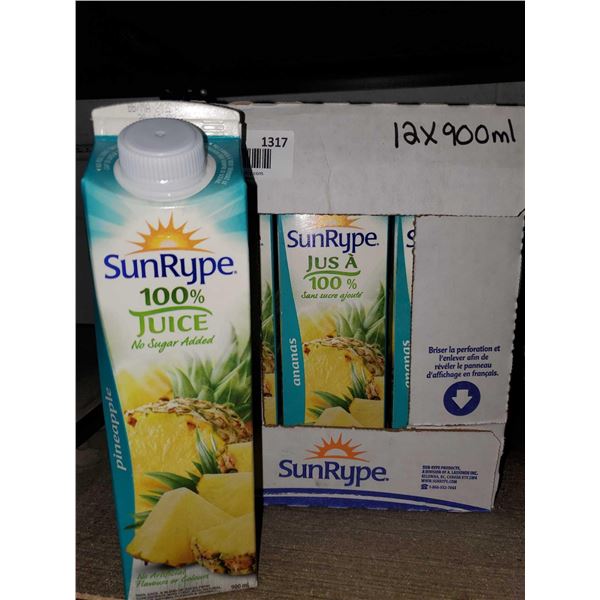 SunRype No Sugar - 100% Juice Pineapple Juice 12x900ml