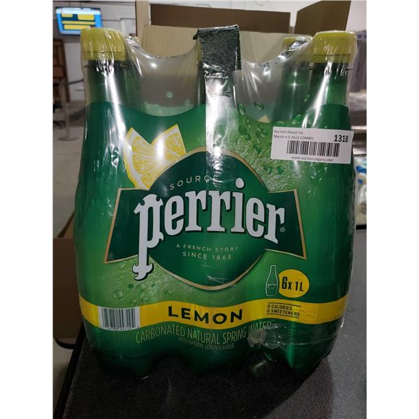 Perrier 0 Calorie - Lemon Sparkling Water 6X1L